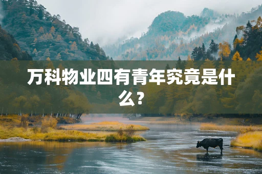 万科物业四有青年究竟是什么？
