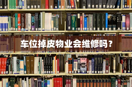 车位掉皮物业会维修吗？