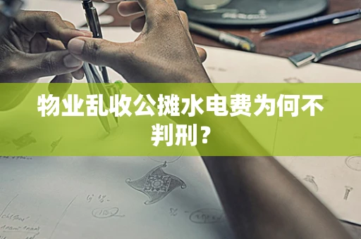 物业乱收公摊水电费为何不判刑？