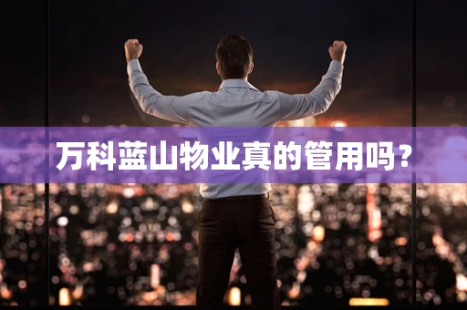 万科蓝山物业真的管用吗？