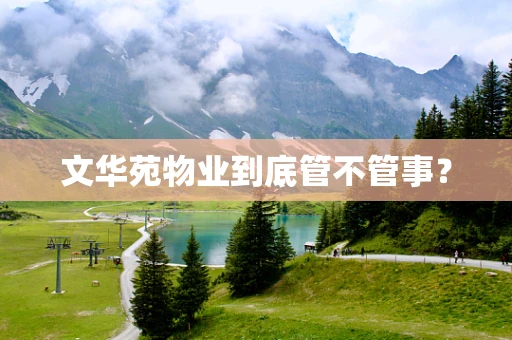 文华苑物业到底管不管事？