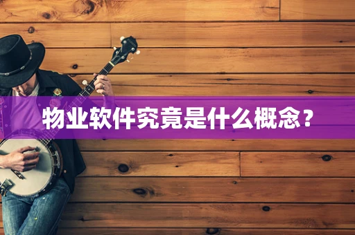 物业软件究竟是什么概念？