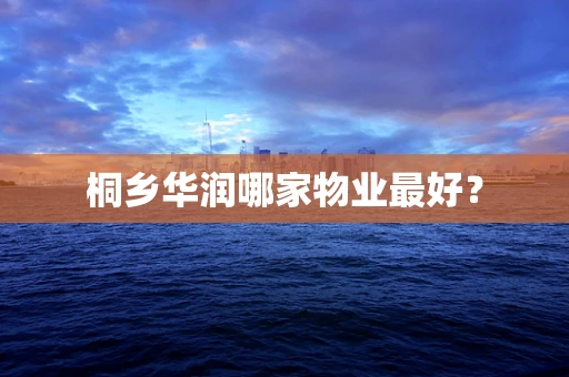 桐乡华润哪家物业最好？
