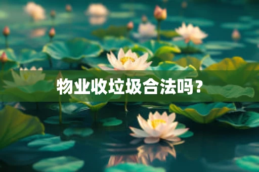 物业收垃圾合法吗？