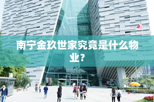南宁金玖世家究竟是什么物业？