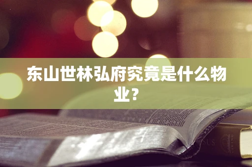 东山世林弘府究竟是什么物业？