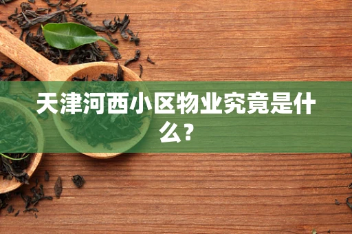 天津河西小区物业究竟是什么？