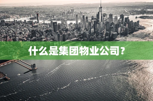 什么是集团物业公司？