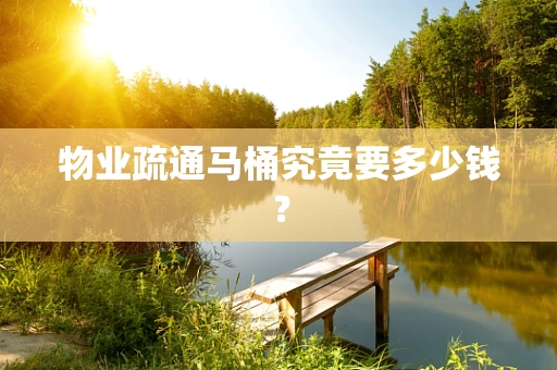 物业疏通马桶究竟要多少钱？