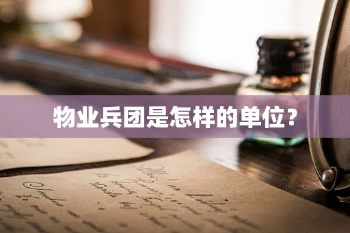 物业兵团是怎样的单位？