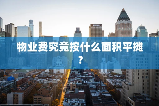 物业费究竟按什么面积平摊？