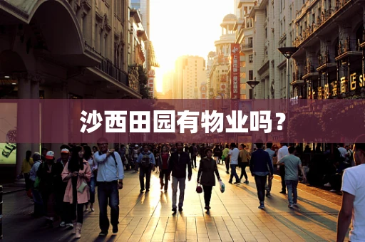 沙西田园有物业吗？