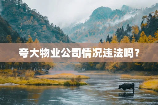 夸大物业公司情况违法吗？