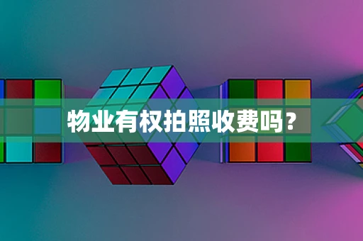 物业有权拍照收费吗？