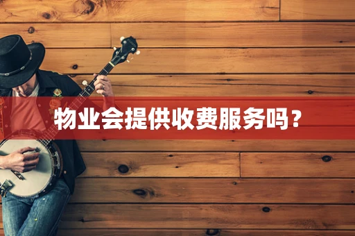物业会提供收费服务吗？