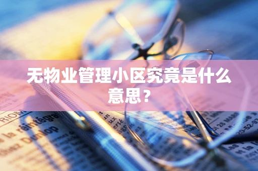 无物业管理小区究竟是什么意思？