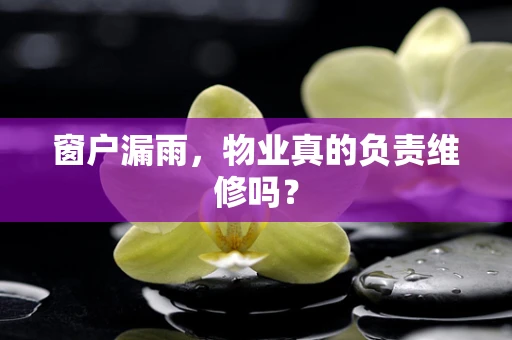 窗户漏雨，物业真的负责维修吗？