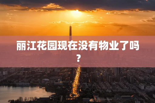 丽江花园现在没有物业了吗？