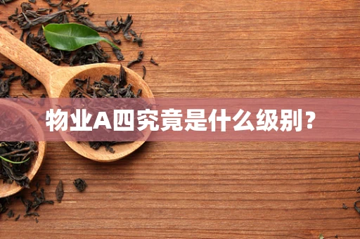 物业A四究竟是什么级别？