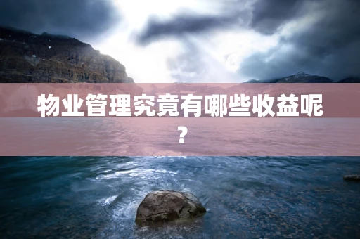 物业管理究竟有哪些收益呢？