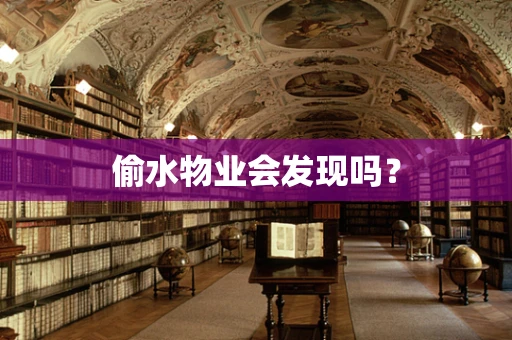 偷水物业会发现吗？