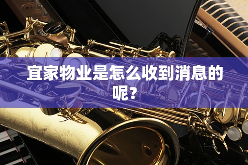 宜家物业是怎么收到消息的呢？