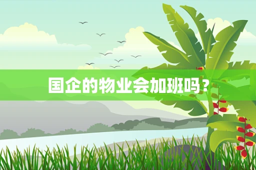 国企的物业会加班吗？