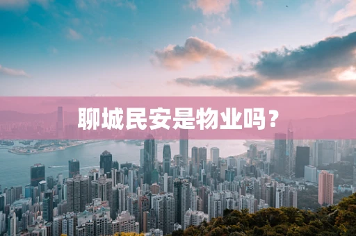 聊城民安是物业吗？