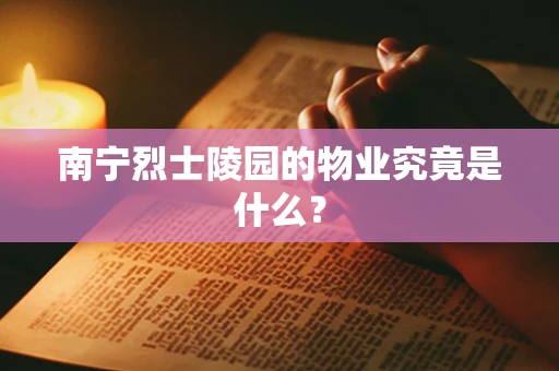南宁烈士陵园的物业究竟是什么？