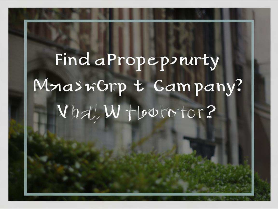 找物业公司需要注意什么? 找物业公司需要注意什么?